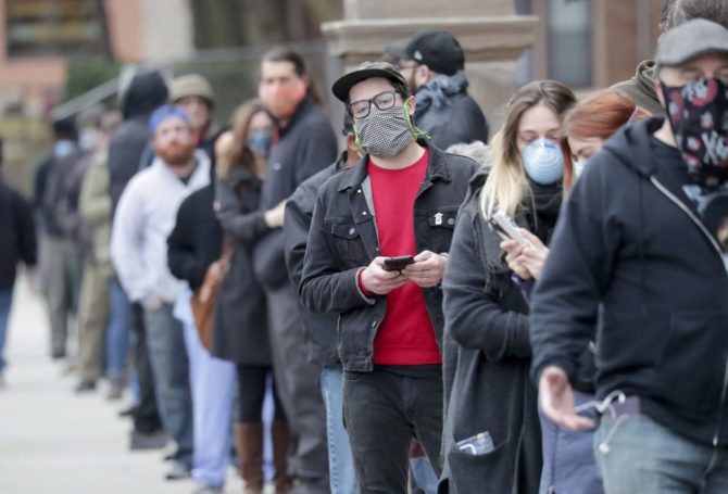 Image for Long Lines in Wisconsin Reinforce Call for Vote-by-Mail